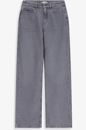 Sissy-Boy Grijze high waist wide leg jeans
