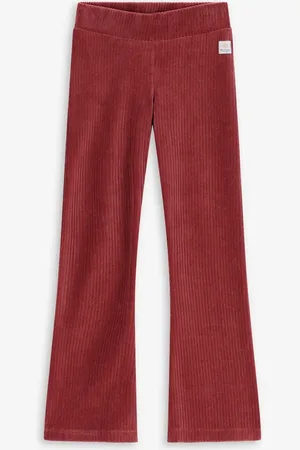 Sissy-Boy Donkerroze rib flared legging