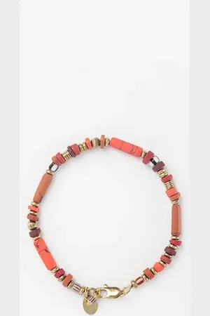 Sissy-Boy Donkerbruine beads armband
