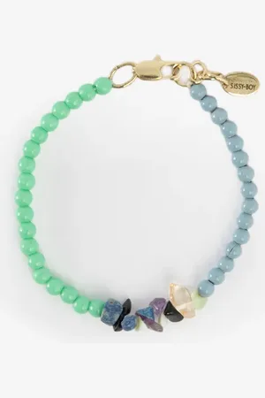 Sissy-Boy Lichtblauwe beads armband
