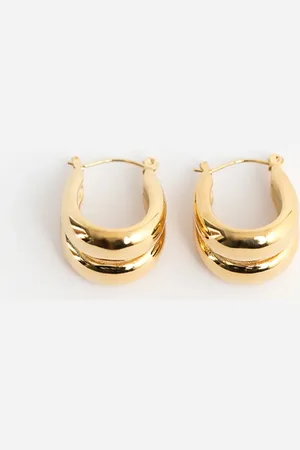 Sissy-Boy Gold plated dubbele oorbellen