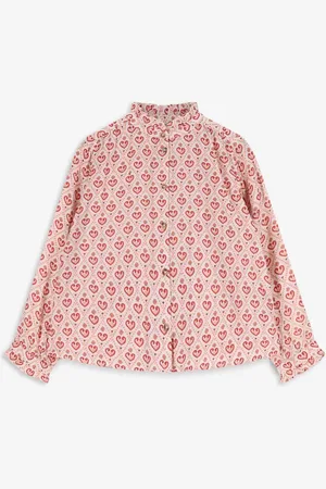 Sissy-Boy Lichtroze blouse met hartjes print