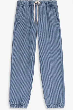 Sissy-Boy Blauwe denim pull on broek met aantrekkoorden
