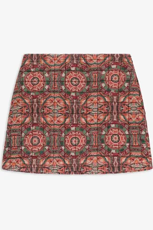 Sissy-Boy Groene rok met mozaïek print