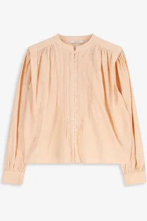 Sissy-Boy Lichtoranje blouse met pintuck details