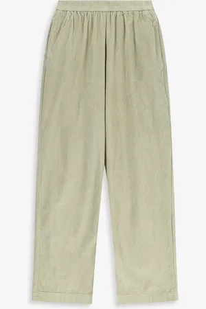 Sissy-Boy Groene corduroy broek met elastische taille