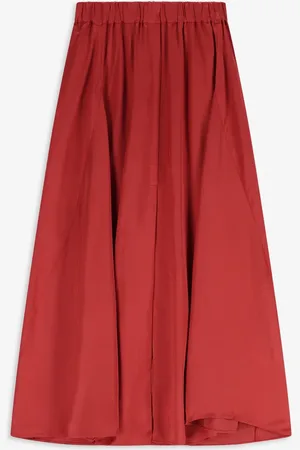 Sissy-Boy Rode satijnen maxi rok