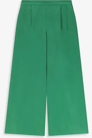 Sissy-Boy Groene high waist wide leg pantalon