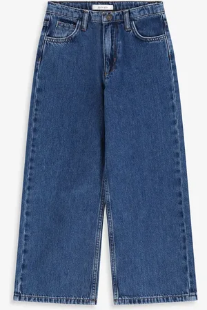Sissy-Boy Blauwe wide leg jeans met smalle waistband