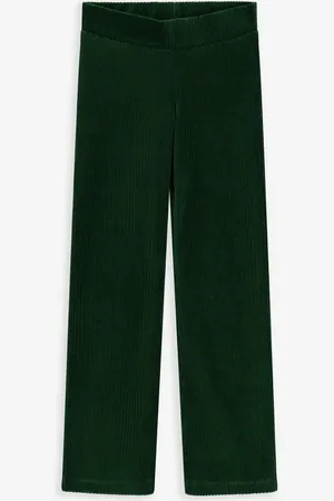 Sissy-Boy Donkergroene ribcord flared legging