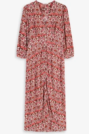 Sissy-Boy Rode maxi jurk met bloemenprint