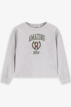 Sissy-Boy Grijze longsleeve met print