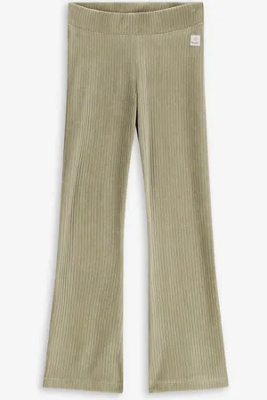 Sissy-Boy Lichtgroene rib flared legging