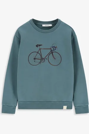 Sissy-Boy Blauwe sweater met fiets
