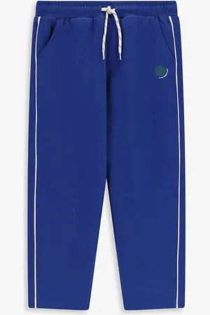 Sissy-Boy Blauwe sweatpants met strepen