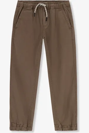 Sissy-Boy Donkerbruine pull on broek met aantrekkoorden
