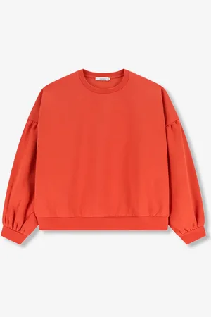 Sissy-Boy Rode sweater met pofmouwen