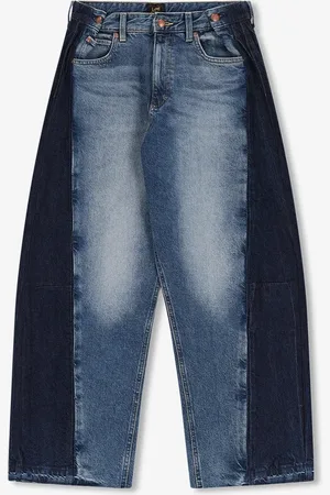 Lee Blauwe mid waist straight jeans