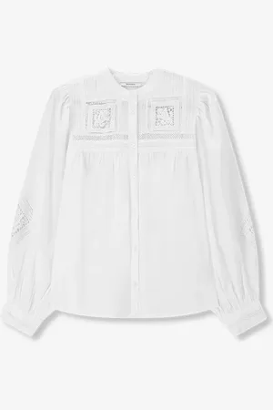 Sissy-Boy Witte blouse met kanten details