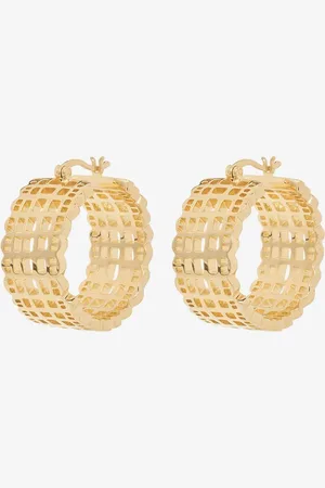 ANNA + NINA Anna+Nina goudkleurige french lace hoop oorbellen