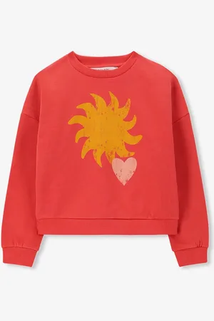 Sissy-Boy Rode oversized sweater met print