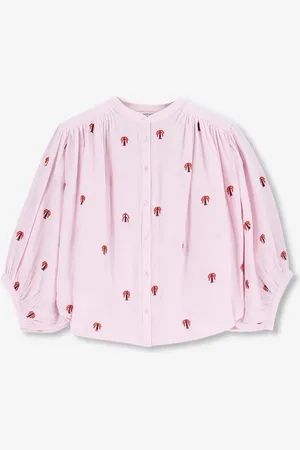 Sissy-Boy Lichtroze blouse met embroidery