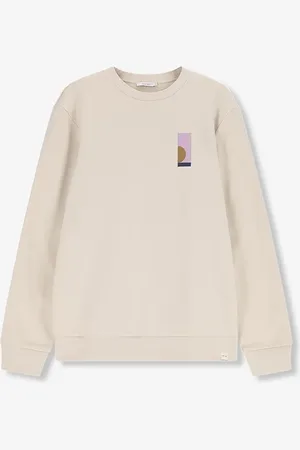 Sissy-Boy Beige sweater met grafische print