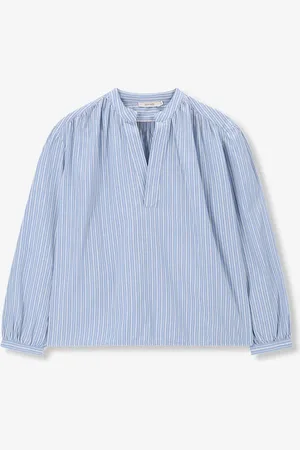 Sissy-Boy Blauwe gestreepte blouse