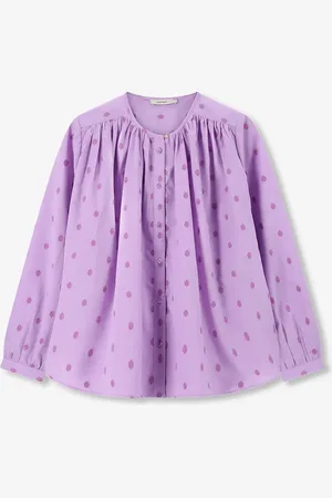 Sissy-Boy Lichtpaarse jacquard blouse
