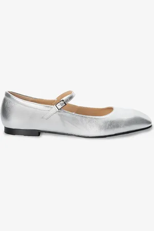 Sissy-Boy Zilveren leren ballerina