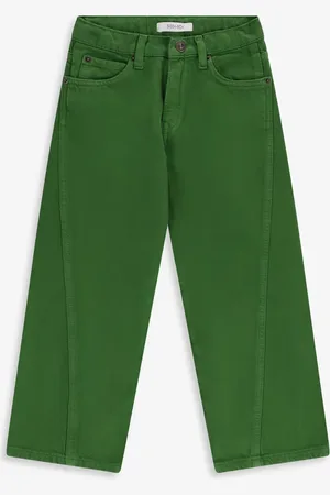 Sissy-Boy Donkergroene wide leg jeans