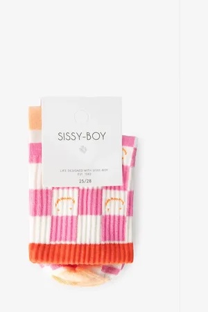 Sissy-Boy Sokken met blokjespatroon