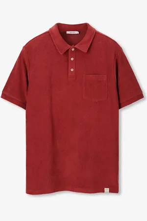 Sissy-Boy Donkerrode badstof polo