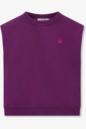 Sissy-Boy Donkerpaarse mouwloze sweater