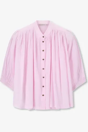 Sissy-Boy Lichtroze blouse met pofmouwen