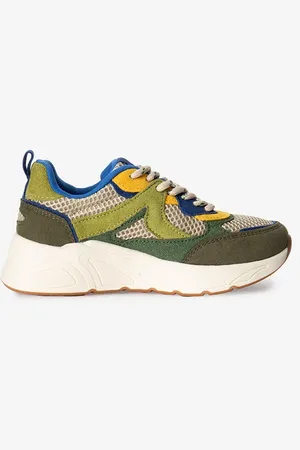 Sissy-Boy Groene mesh sneakers