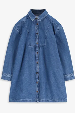 Sissy-Boy Blauwe denim jurk met kraag