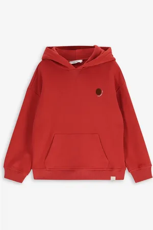 Sissy-Boy Rode hoodie met flock print