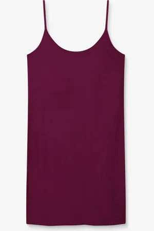 Sissy-Boy Donkerpaarse jersey slip jurk