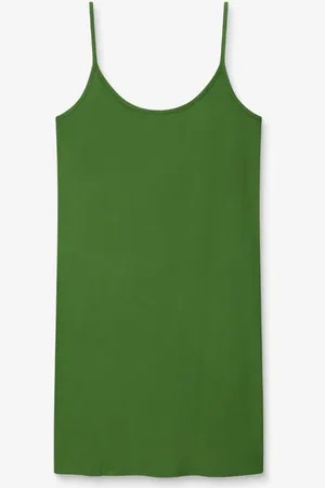 Sissy-Boy Groene jersey slip jurk