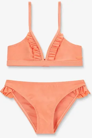 Shiwi Lichtoranje bikini met ruffles