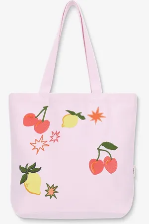 Sissy-Boy Lichtroze canvas shopper met embroidery
