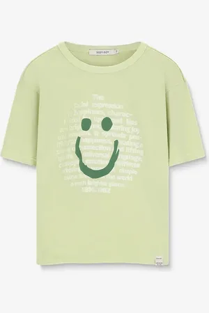 Sissy-Boy Lichtgroen T-shirt met smiley