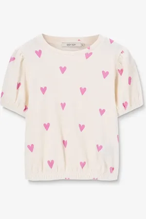 Sissy-Boy Badstof T-shirt met hartjes