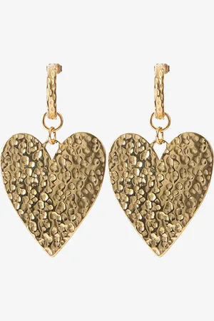 Sissy-Boy Gold plated oorbellen met hart