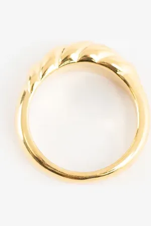 Sissy-Boy Gold plated gedraaide ring