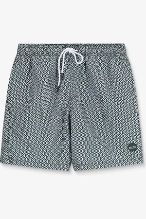 Shiwi Donkergroene zwembroek met geometrische print