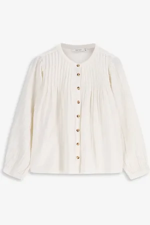 Sissy-Boy Off white blouse met pofmouwen