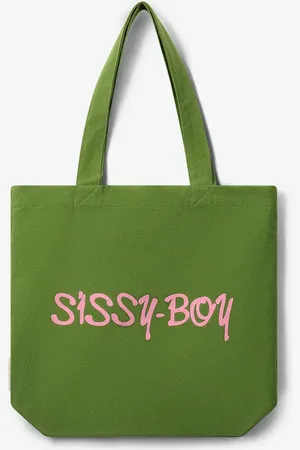 Sissy-Boy Groene canvas shopper small