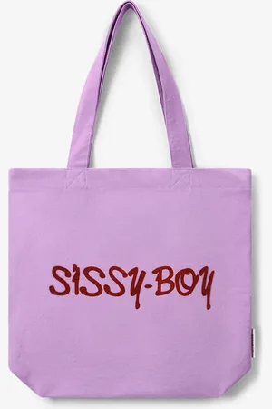 Sissy-Boy Paarse canvas shopper small